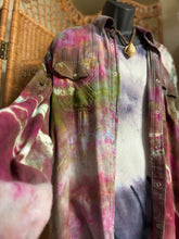Load image into Gallery viewer, Men’s Geode Tie Dye Western Shirt XL