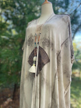 Load image into Gallery viewer, Eco Printed Kimono Robe, Bamboo Jersey light weight