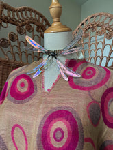 Load image into Gallery viewer, Fuchsia Eclipse Tunic Top | Flowing Bell Sleeve Artisan Blouse | Bohemian Statement Wear