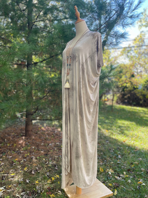 Eco Printed Caftan Robe