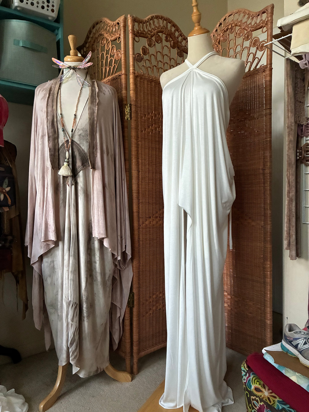 Eco Printed Caftan Robe
