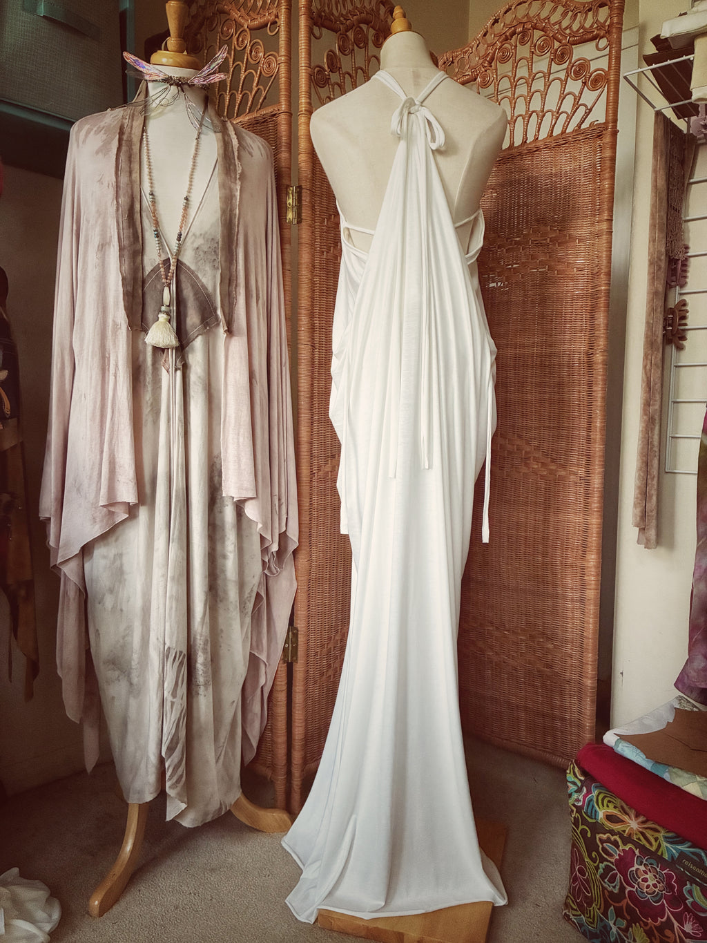 Eco Printed Caftan Robe