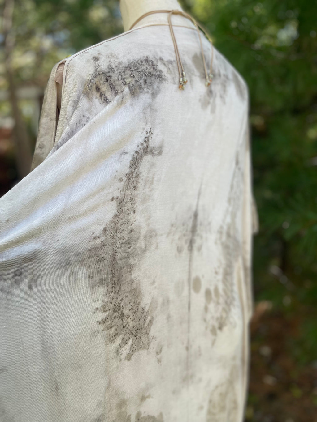 Eco Printed Caftan Robe