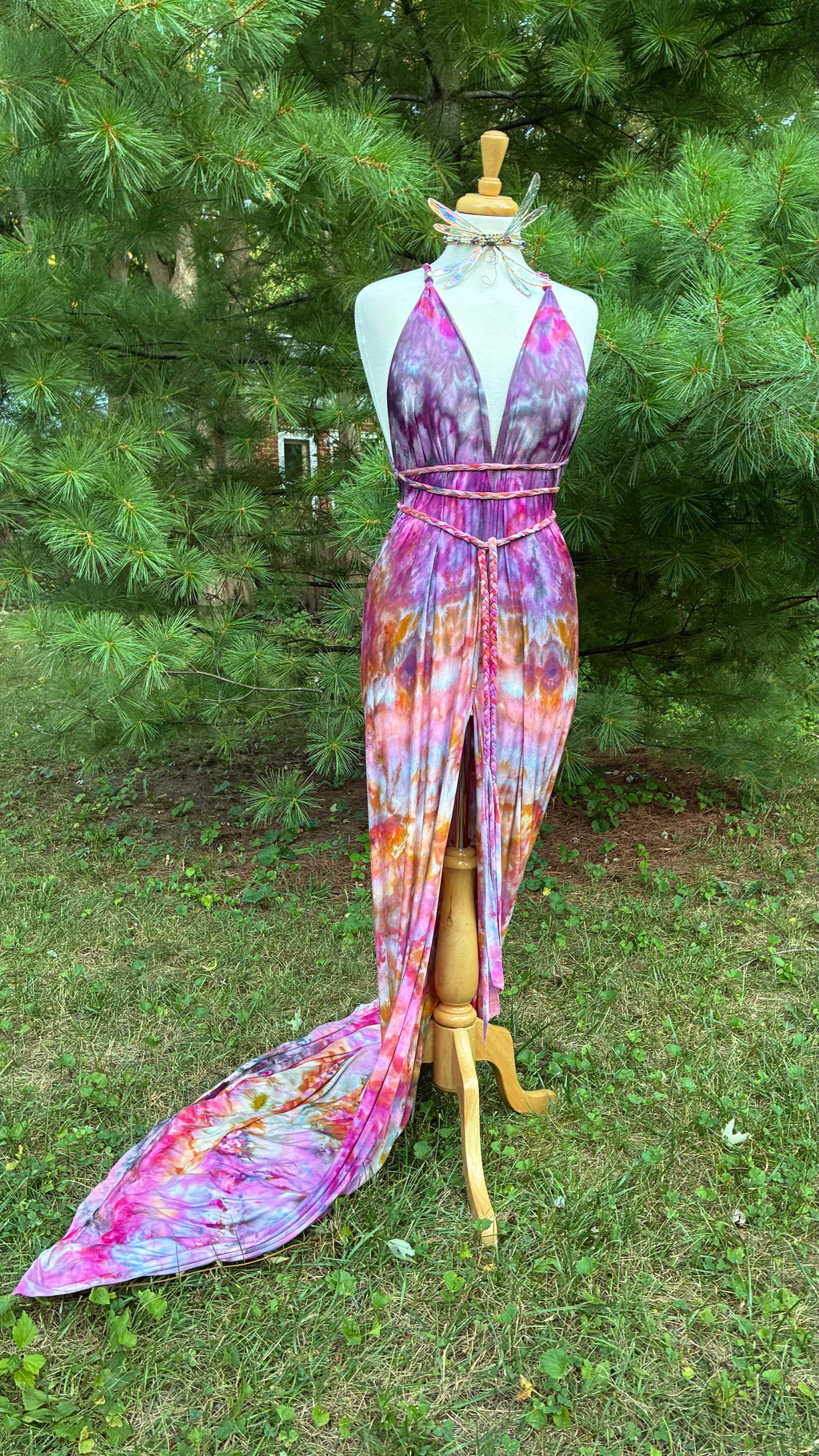 Custom Order Kaleidoscope Greek Goddess Body-con Dress fits S-M