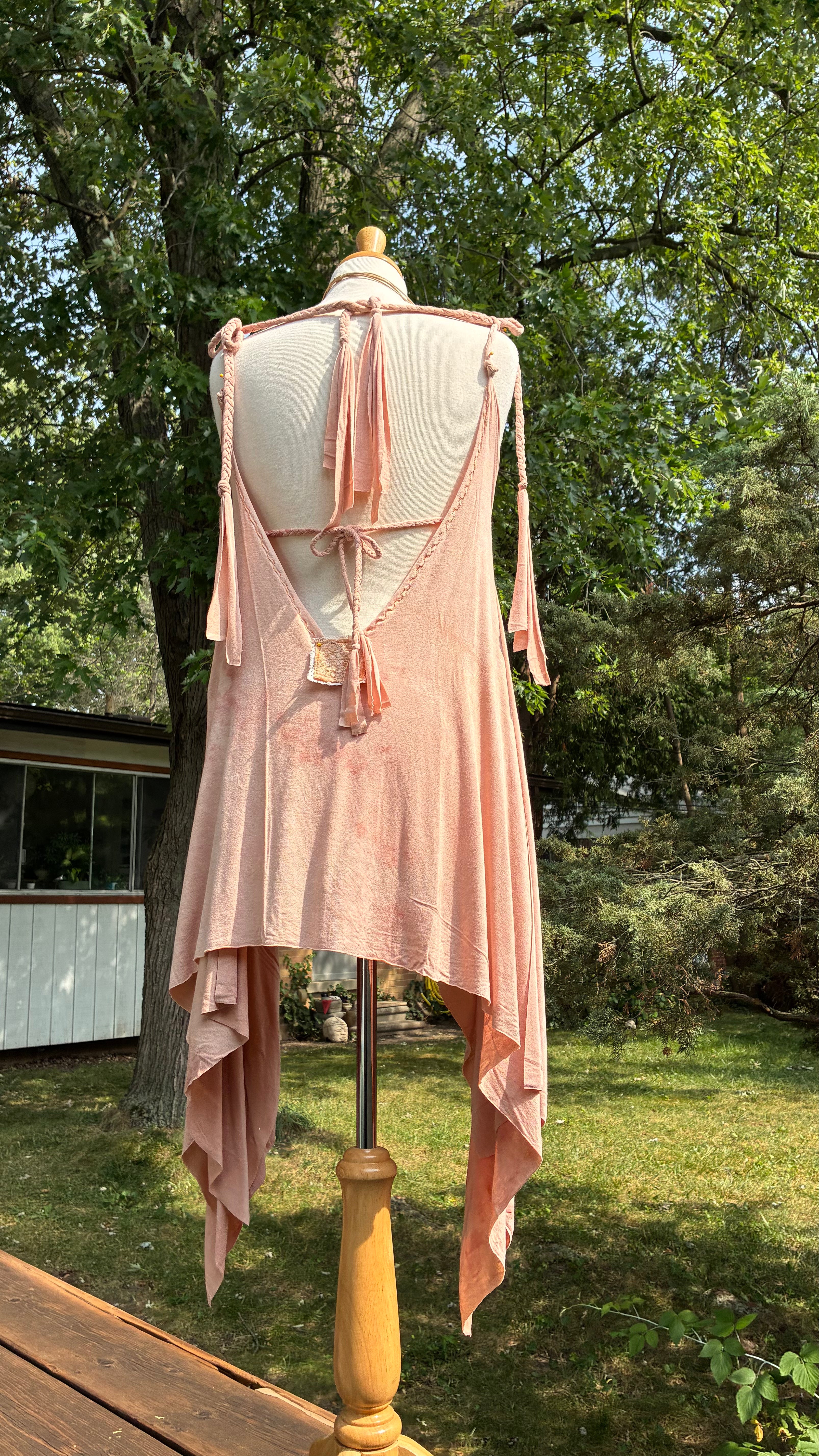 Eco dyed handcrafted Fairy Tunic