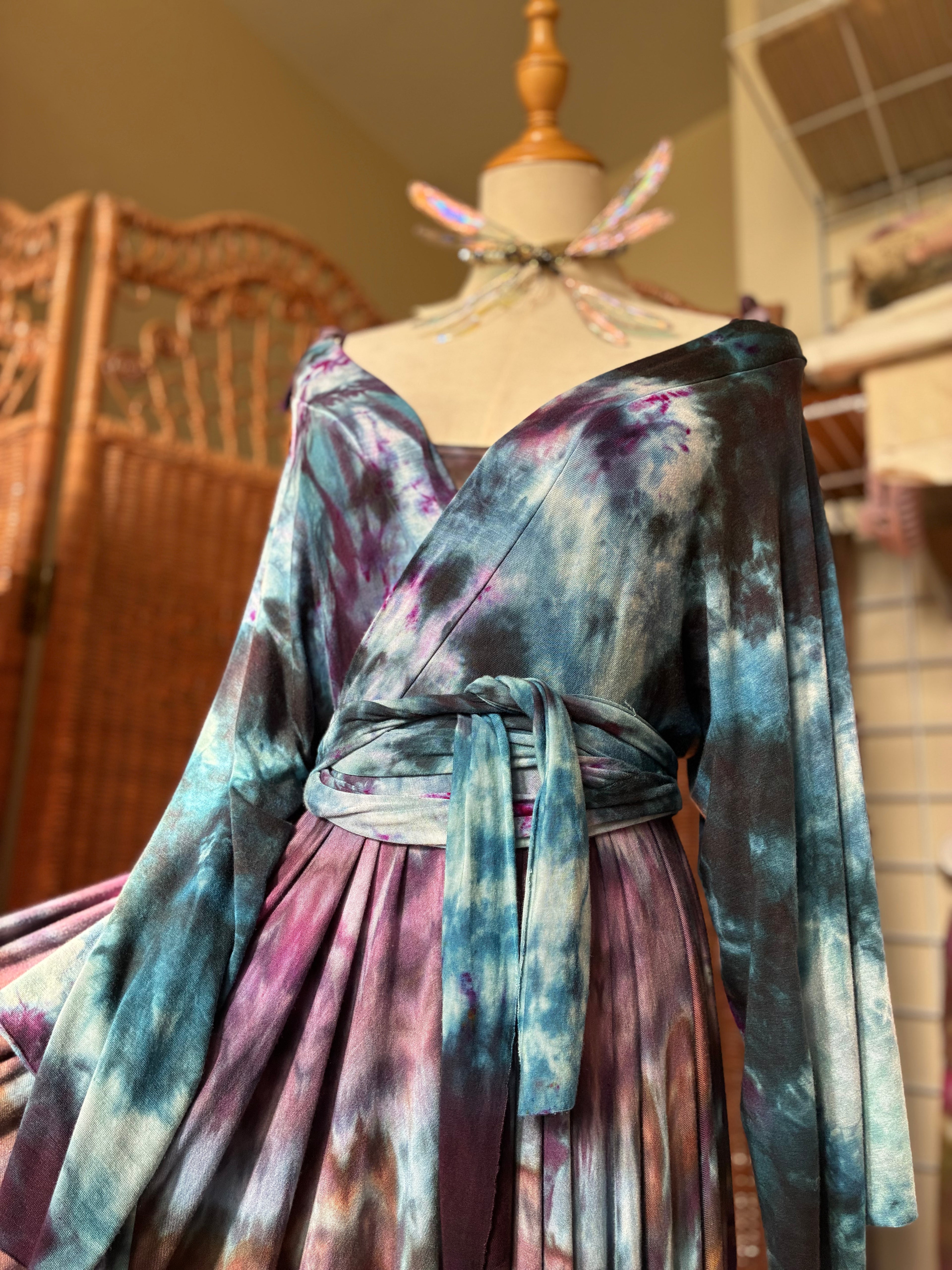 Tie Dyed Kimono Wrap