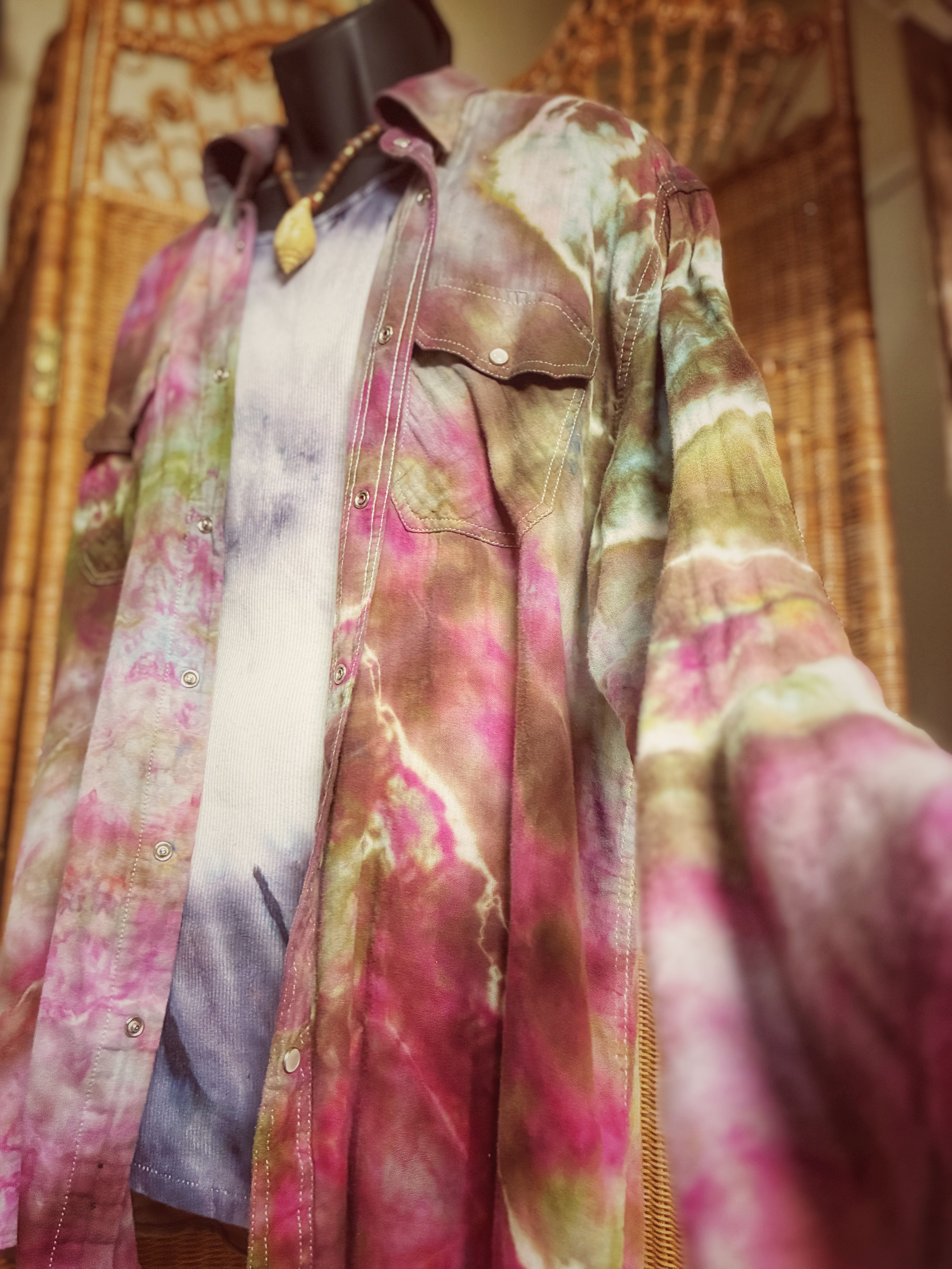 Ice Dyed Western Shirt