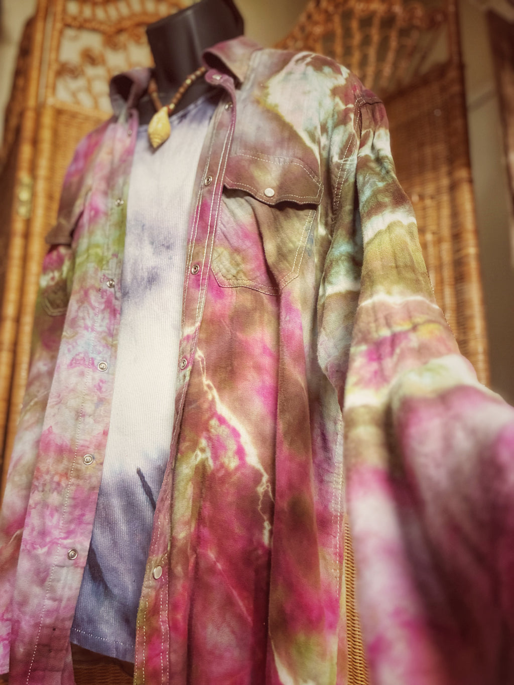Ice Dyed Western Shirt