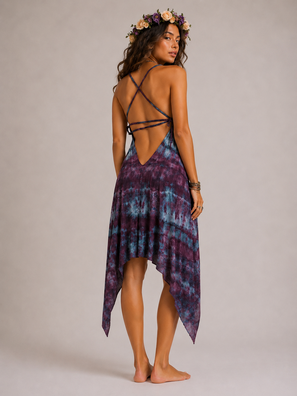 Fairy Goddess deep V tunic/mini
