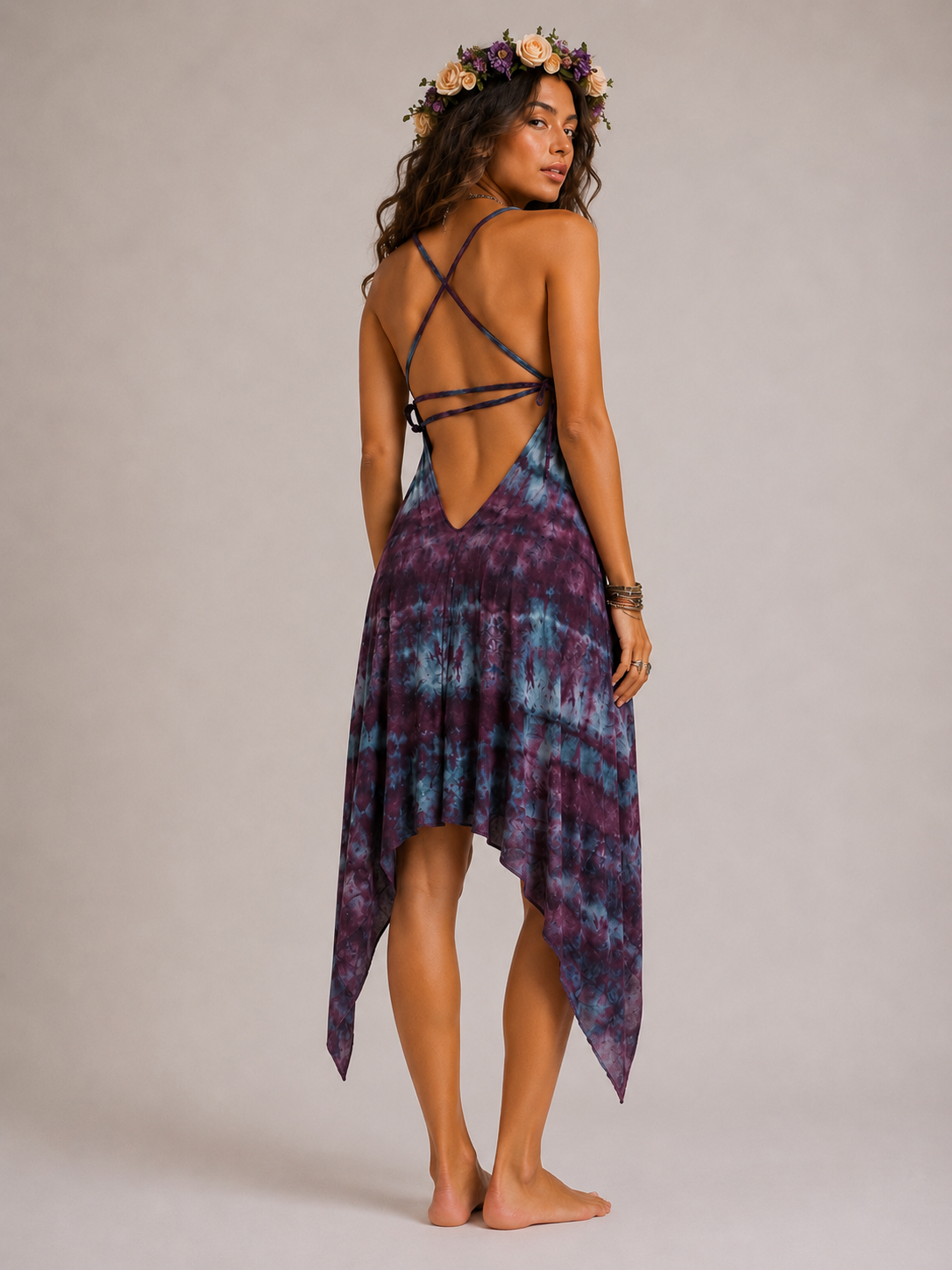 Fairy Goddess deep V tunic/mini