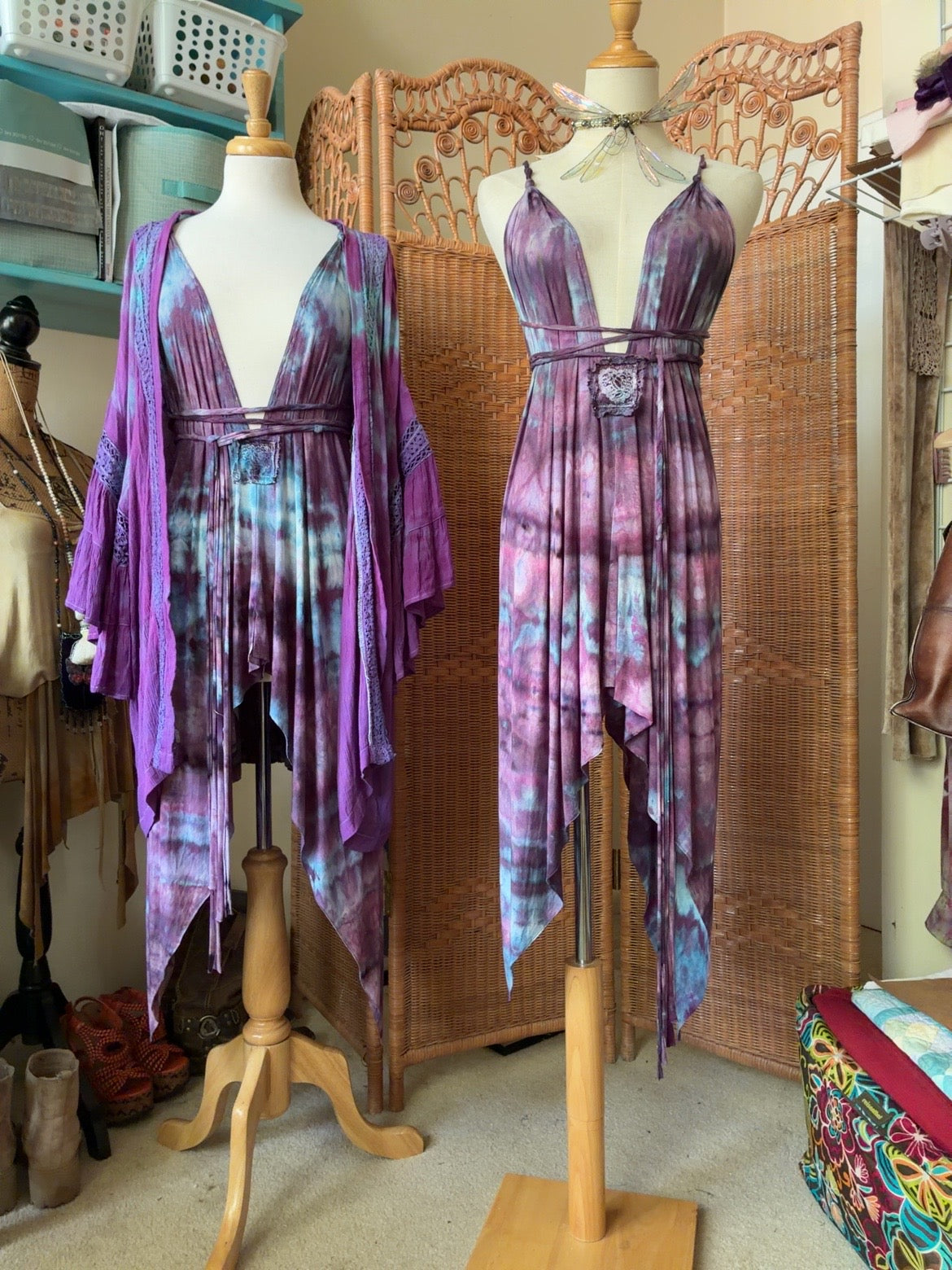 Fairy Goddess deep V tunic/mini
