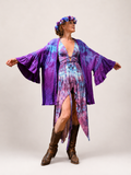 Wild Wisteria Restructured Kimono robe