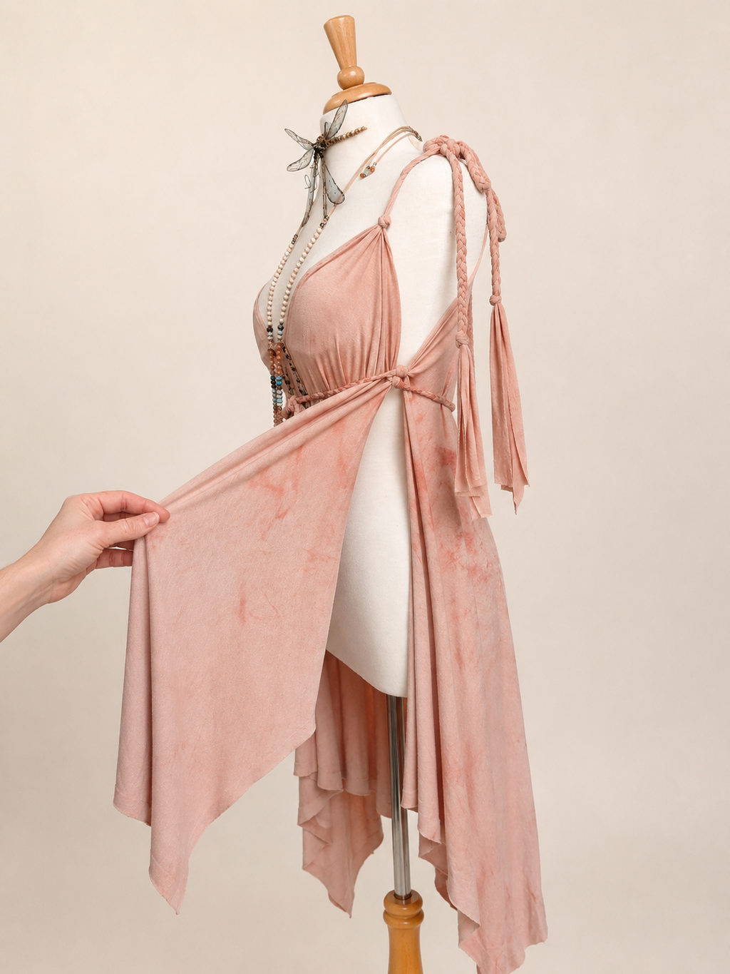 Eco dyed handcrafted Fairy Tunic
