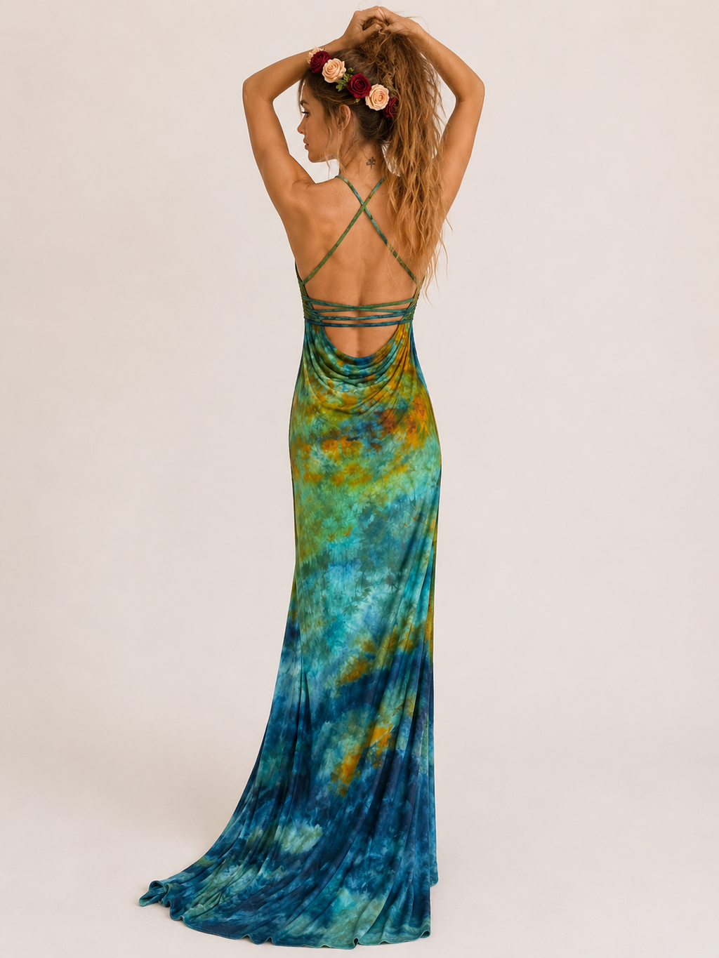Hand-made Greek Goddess Body Con Dress Fits XS-M