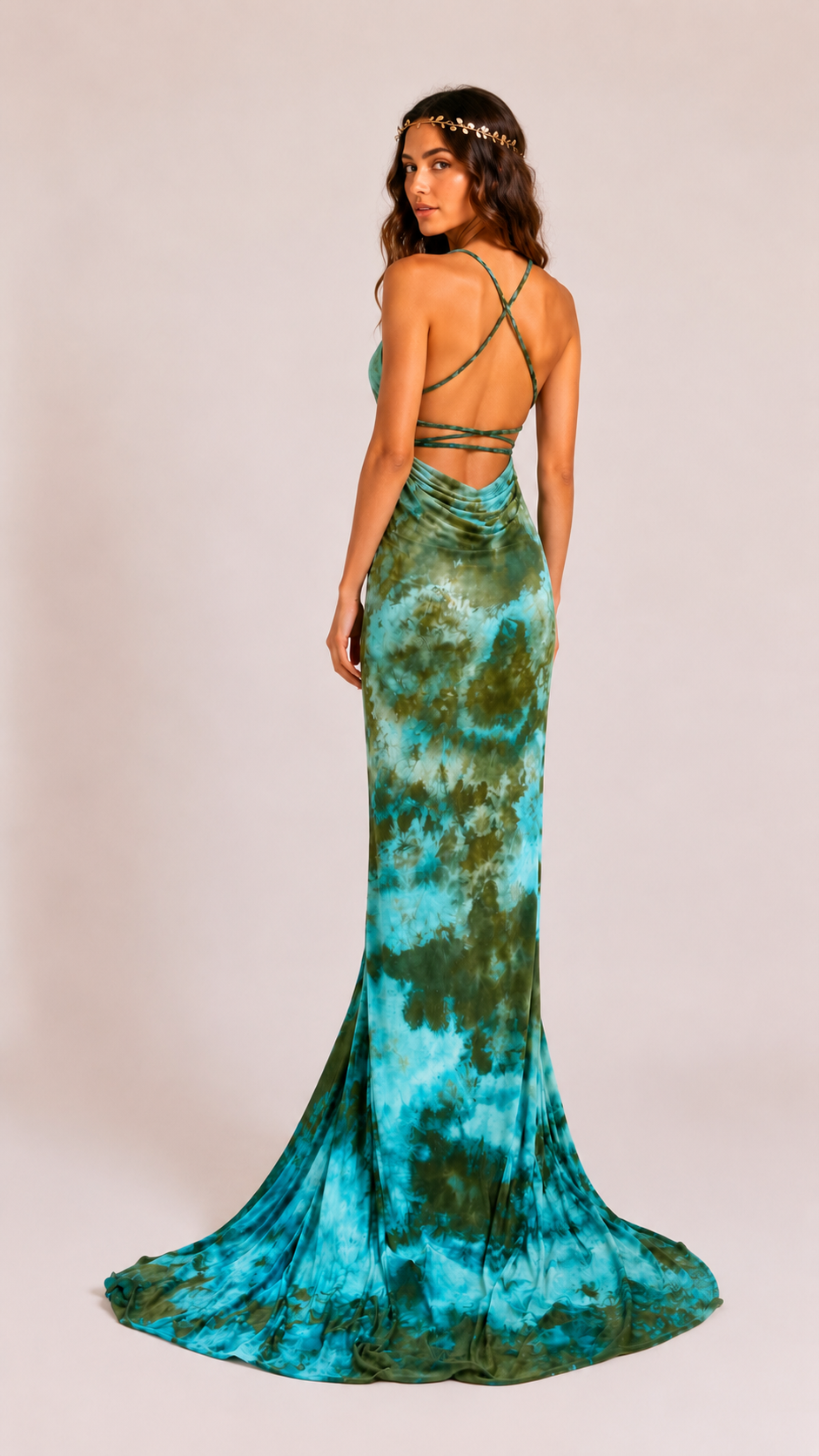 Nerina Handmade Greek Goddess Body Con Dress Fits XS-M