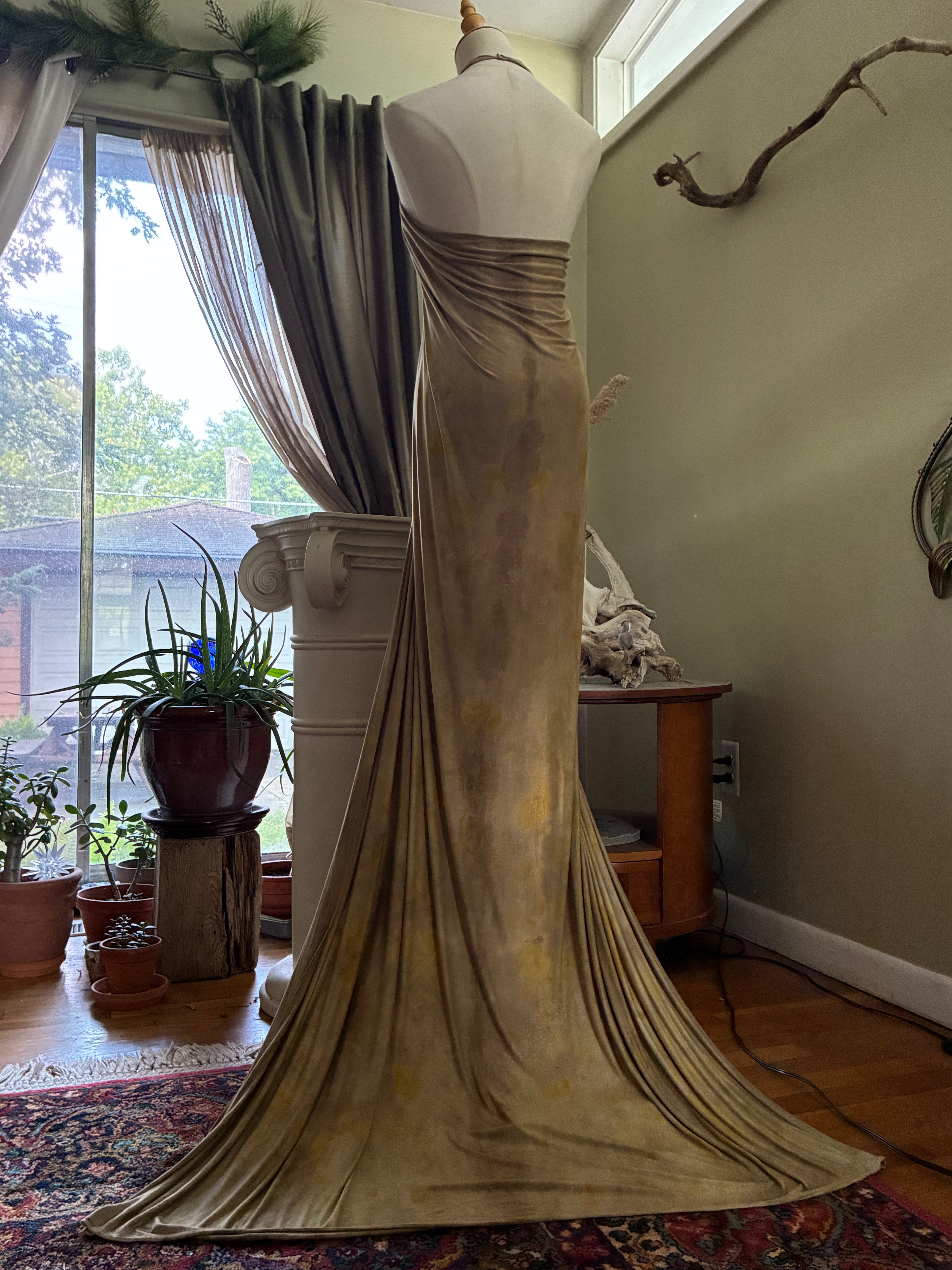 GG Eco dyed Greek Goddess Dress XS-S