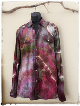 Load image into Gallery viewer, Men’s Geode Tie Dye Western Shirt XL
