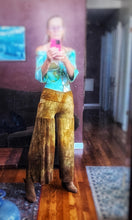 Load image into Gallery viewer, OOAK hand made and hand dyed organic cotton Terry super low rise gauchos size XS/S
