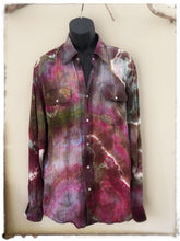 Load image into Gallery viewer, Men’s Geode Tie Dye Western Shirt XL
