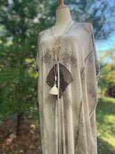 Load image into Gallery viewer, Eco Printed Kimono Robe, Bamboo Jersey light weight
