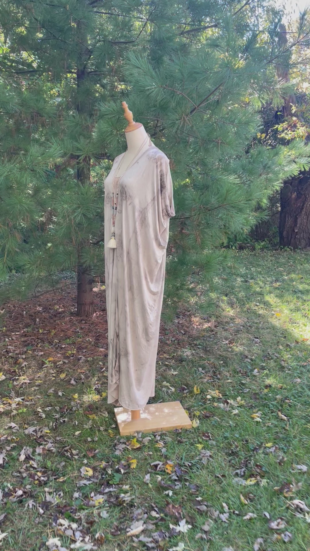 Eco Printed Caftan Robe